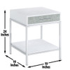 Mirage - 3 Piece Table Set (Cocktail & 2 End Tables) - White