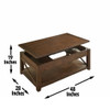 Lenka - Lift Top Cocktail Table - Brown