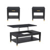 Yves - 3 Piece Occasional Table Set - Black