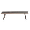 Marina - Patio Backless Bench - Brown