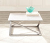 Zurich - Faux White Marble Top Coffee Table - White
