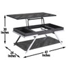 Roma - Lift Top Cocktail Table - Gray
