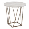 Rowyn - Faux Marble Top End Table - Gray