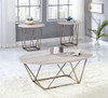 Rowyn - Faux Marble Top End Table - Gray