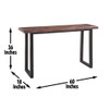 Jennings - Live Edge Bar Table - Brown