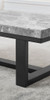 Lucca - Marble Sofa Table - Gray