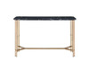 Daxton - Faux Marble Top Sofa Table - Black