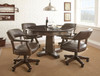 Ruby - 5 Piece Dining Set With Game Table - Brown