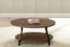 Denise - Oval Cocktail Table - Brown