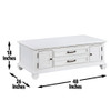 Charlestown - Lift Top Coffee Table - White