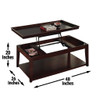 Clemson - Lift Top Cocktail Table - Brown