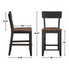 Bermuda - Counter Stool (Set of 2) - Black