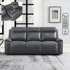 Gaston - Manual Reclining Loveseat - Gray