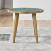 Novato - 3 Piece Sintered Stone Table Set (Cocktail Table & 2 End Tables) - Green / Light Brown