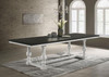 Aventine - Rectangular Dining Table With Extension - Leaf Charcoal And Vintage Chalk