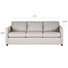 Elio - 3 Seater Sofa - Beige