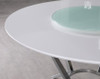 MELENA 54" Dining Table with Lazy Susan