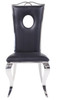 BAQUET Keyhole Stainless Steel Dining Chair