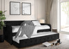 PURCELL Black Velvet Daybed with Trundle