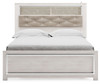 Altyra - Queen Panel Bookcase Bed With Roll Slats - White