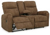 Edenwold - Brindle - Dbl Reclining Loveseat With Console