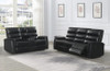 CISCO Black Reclining Sofa and Loveseat