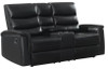 CISCO Black Reclining Sofa and Loveseat