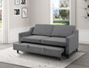 PRAISER Gray Velvet 72" Wide Sofa Sleeper