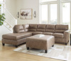 VUHL Brown 117" Wide Sectional
