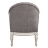 Florian - Chair - Gray Fabric & Antique White