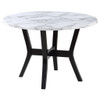 Kusa - 5 Piece Dining Set With Engineered Stone Top - Engineered Stone Top & Black