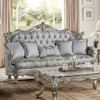 Miliani - Sofa With 5 Pillows - Fabric & Antique Bronze