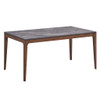 Bevis - Dining Table - Engineered Stone Top & Walnut