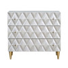 Anson - Console Cabinet - Metallic Silver & Champagne