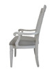 Katia - Arm Chair (Set of 2) - Light Gray Linen & Weathered White