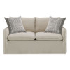 Upendo - Loveseat With 2 Pillows - Beige Linen