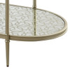 Zaba - TV Stand - Glass Top & Champagne