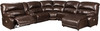 MAINZ Top-Grain Leather 141" Wide Power Reclining Sectional