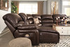 MAINZ Top-Grain Leather 141" Wide Power Reclining Sectional