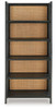 Abyard - Bookcase - Black / Natural