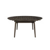 Rex - 65" Round Table With Self Storing Leaves - Walnut