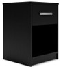 Finch - One Drawer Night Stand - Black