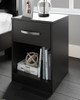 Finch - One Drawer Night Stand - Black