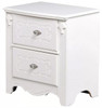 MARIE White 23" Wide Night Stand