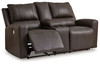 Boxmere - Dbl Power Reclining Loveseat with Console - Storm