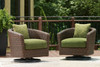 Horizon Hall - Swivel Lounge With Cushion - Brown / Green