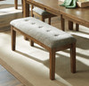 NELA Light Brown 50" Wide Dining Bench