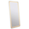 Glendora - LED Standing Mirror Bluetooth Speakers - Pearl Silver