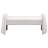 Peoria - Velvet Upholstered Accent Bench - Ivory