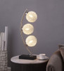 Claudia - Woven Spherical Metal Table Lamp - Black